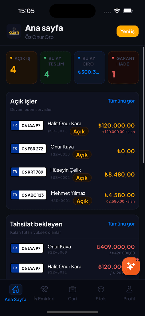 Dijital Çırak ana sayfa ekranı